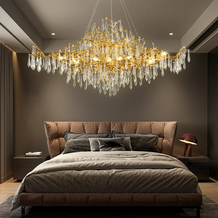 Chandelier - Modern Luxury Crystal Chandelier Gold For Kitchen Dining Living Room Bedroom SW-36210458 - SWEET-LIGHTS