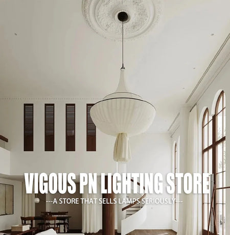 Pendant Light - Japanese Retro Wabi Sabi Cloth Chandelier Home Pendant Lights Room Decor SW-36210578 - SWEET-LIGHTS