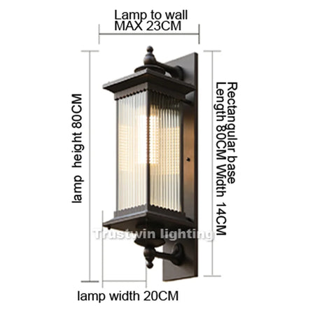 Outdoor Light - American European Style Waterproof LED Wall Sconce For Garden Gate Porch SW-36210457 - SWEET-LIGHTS