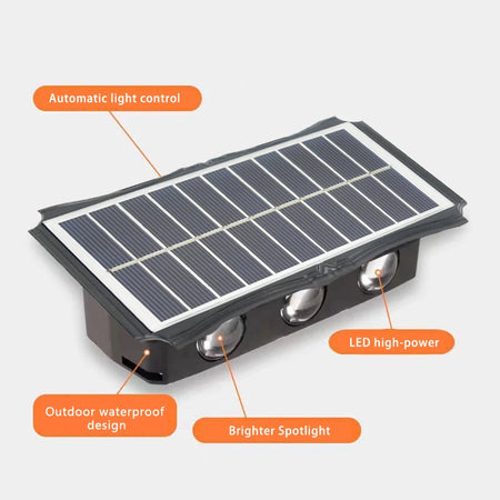 Outdoor Light - Wall Lamp Led House Solar Waterproof Up And Down Lighting Garden Exterior SW-36210457 - SWEET-LIGHTS