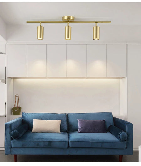 Ceiling Light - Fumi Modern Luxury Gold Track Spotlights Flush Mount Ceiling Fixture GU10 SW-36210345 - SWEET-LIGHTS