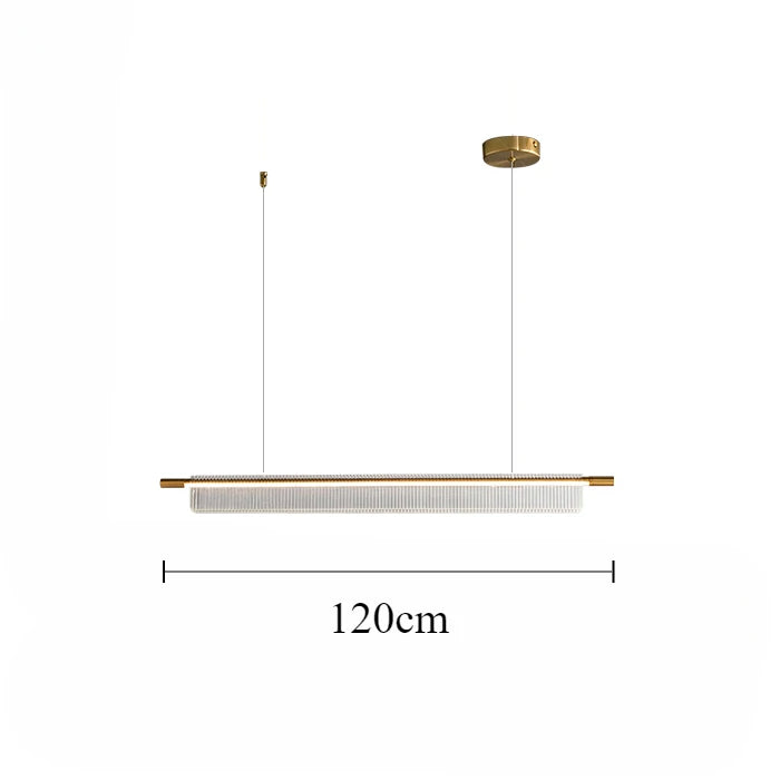 Pendant Light - Simple Iron Strip Hanging Lamp LED Chandelier Modern Design Indoor Lighting Acrylic SW-36210457 - SWEET-LIGHTS