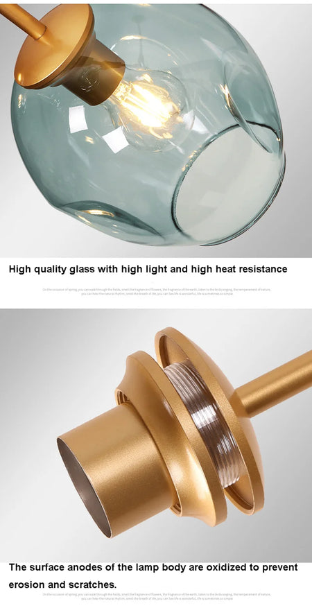 Pendant Light - Italy Designer Magic Bean Ceiling Chandelier Multi Color Glass Lampshade LED Lighting SW-36210458 - SWEET-LIGHTS