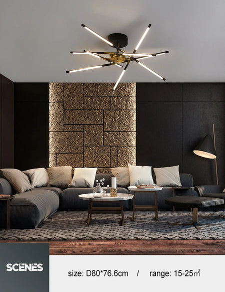 Pendant Light - Nordic Geometry Restaurant Chandelier LED Remote SW-36210789 - SWEET-LIGHTS