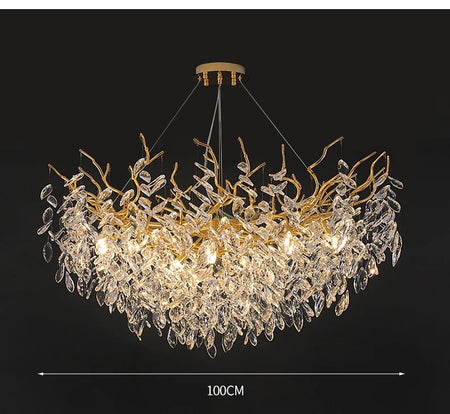 Pendant Light - French Luxury Golden Modern Branch Chandelier SW-36214678 - SWEET-LIGHTS