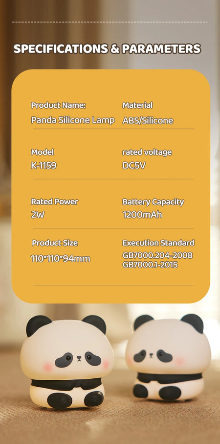 Children Lighting - Panda LED Night Light Touch USB Lamp SW-36210458 - SWEET-LIGHTS