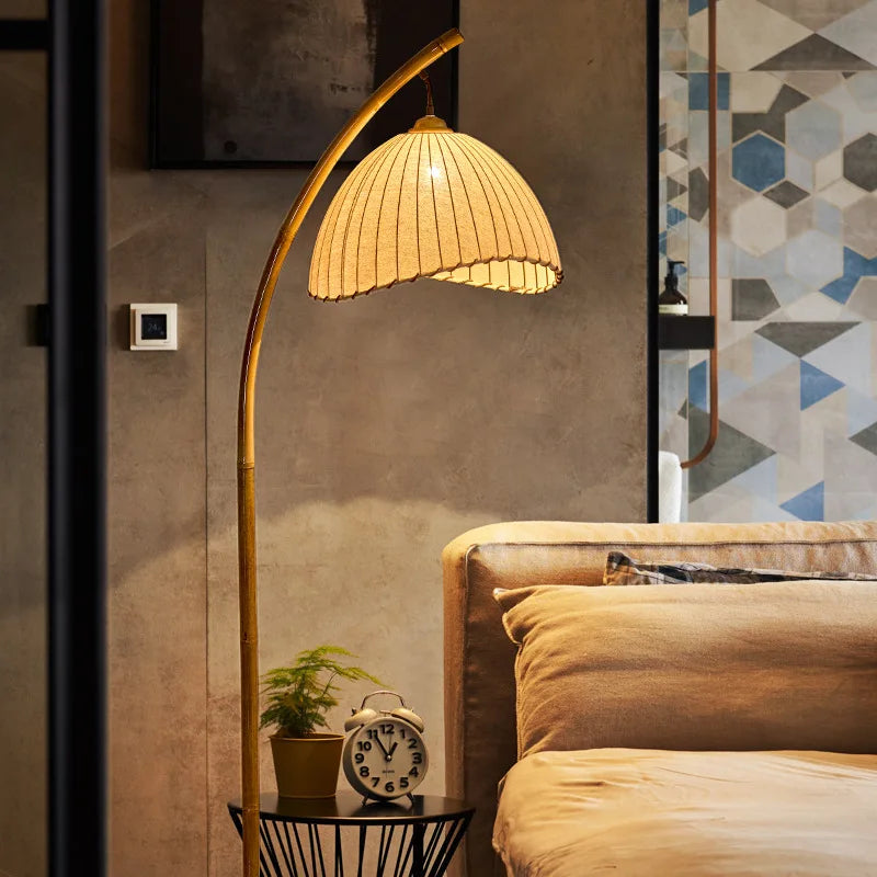 Floor Lamp - Foyer Wabi Sabi Canvas Shades LED Metal Light SW-36211023 - SWEET-LIGHTS