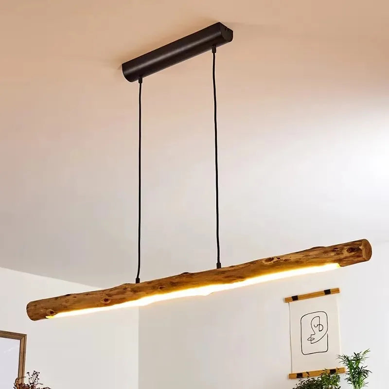 Pendant Light - Morden Style LED Minimalist Wooden Lamp Cord Adjustable SW-36210354 - SWEET-LIGHTS