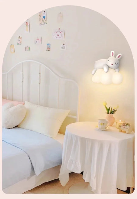 Children Lighting - White Clouds Bear Wall Lamps LED Children's Room Lamp Modern Warm Decor SW-36210345 - SWEET-LIGHTS