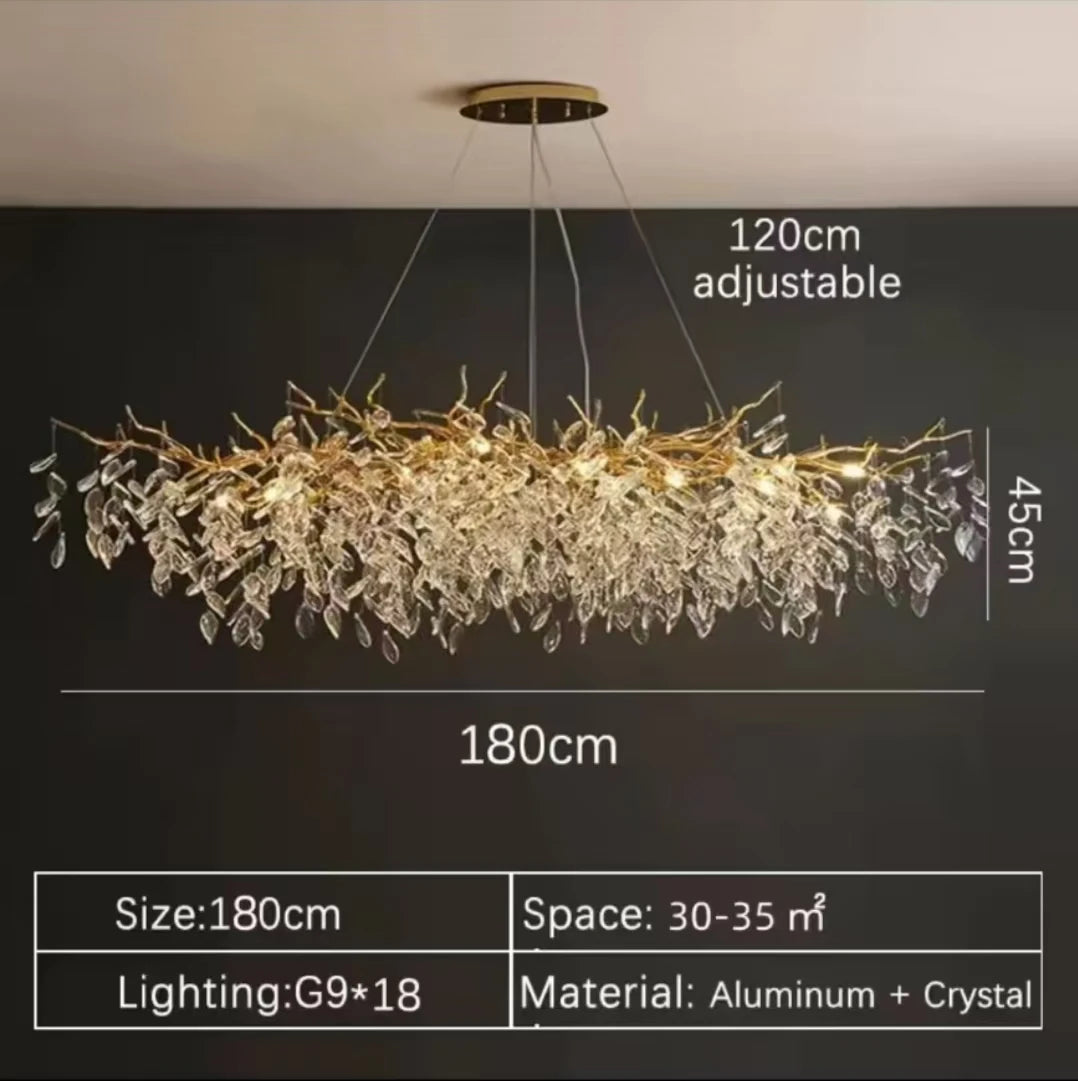 Pendant Light - French Luxury Golden Modern Branch Chandelier SW-36214678 - SWEET-LIGHTS