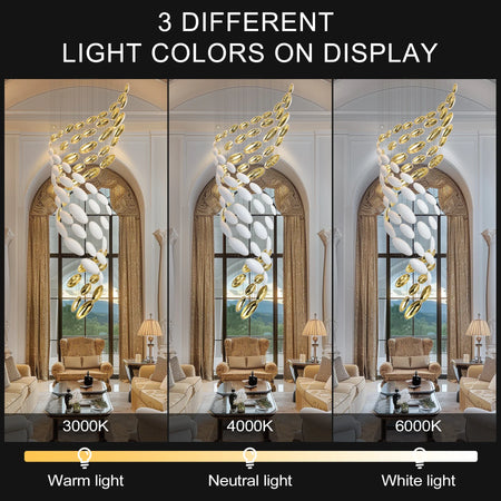Chandelier - Luxury Lustre Bowl Hanging Chandelier Golden Dragon Egg SW-36210678 - SWEET-LIGHTS