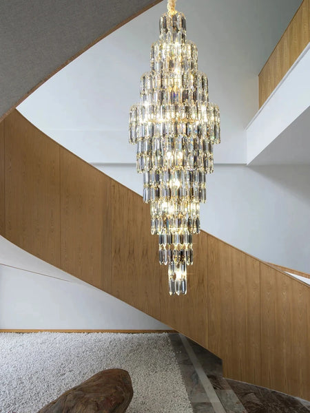 Chandelier - Duplex Building Villa Living Room Crystal Lamp SW-36210457 - SWEET-LIGHTS