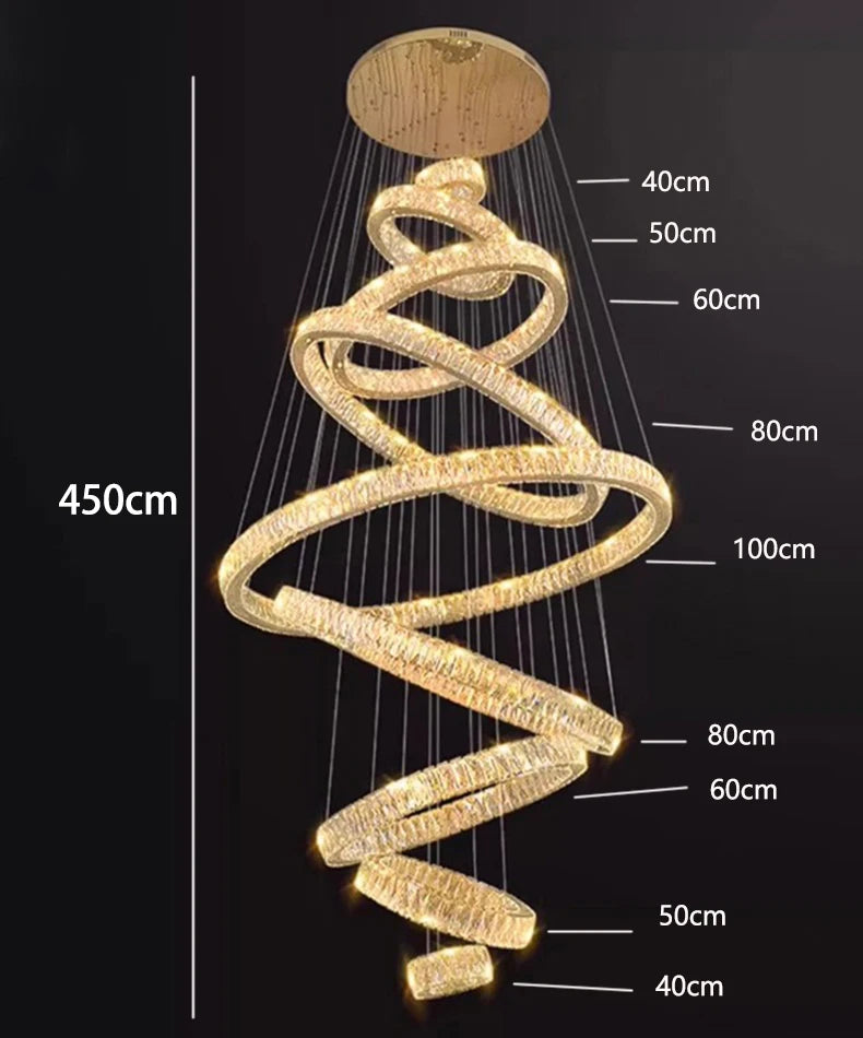 Chandelier - Modern Home Decoration Crystal Chandelier for Living Room and Stair Pendant Lighting SW-36210578 - SWEET-LIGHTS