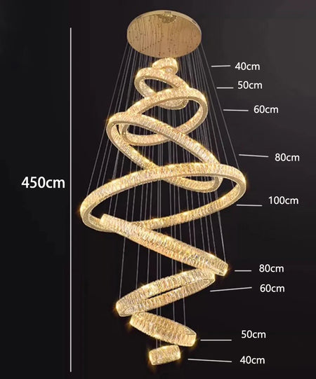 Chandelier - Modern Home Decoration Crystal Chandelier for Living Room and Stair Pendant Lighting SW-36210578 - SWEET-LIGHTS