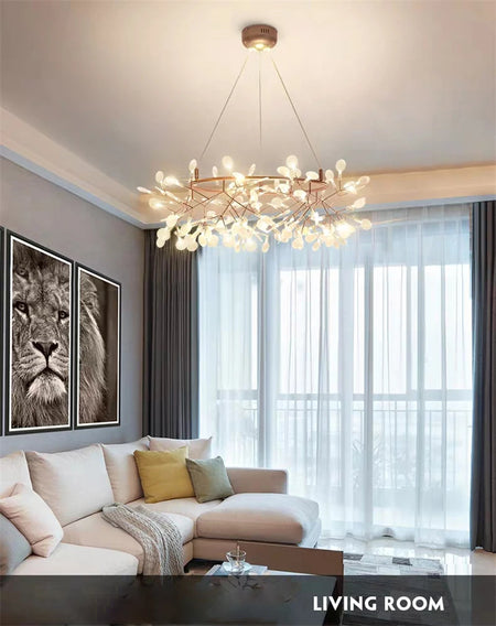 Pendant Light - Nordic Modern Firefly Chandelier Black Gold SW-36210753 - SWEET-LIGHTS