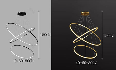 Chandelier - Modern Home Decor LED Pendant Light for Staircase SW-36210346 - SWEET-LIGHTS