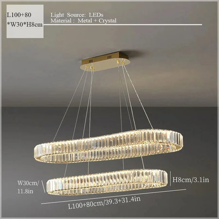 Pendant Light - Led Luxury Crystal Ceiling Pendant Lamp for Living Room and Dining SW-36210347 - SWEET-LIGHTS