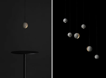 Pendant Light - Minimalist Cement Chandelier Modern Planet Moon Pendant Lights for Bedroom Dining Room Bar SW-36210458 - SWEET-LIGHTS