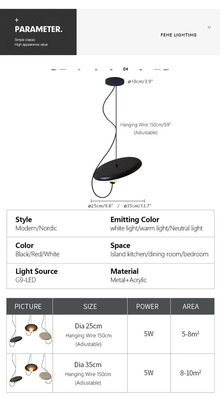 Pendant Light - Modern Magnet Lamp Chandelier for Dining Room SW-36210349 - SWEET-LIGHTS