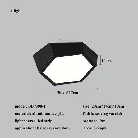 Ceiling Light - Nordic Designer Honeycomb Ceiling Lamp LED Alloy SW-36210345 - SWEET-LIGHTS