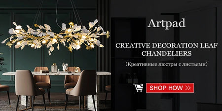 Chandelier - Nordic Modern Long Ginko Leaf Pendant Light for Living Room Dining Room Bedroom Kitchen SW-36210478 - SWEET-LIGHTS