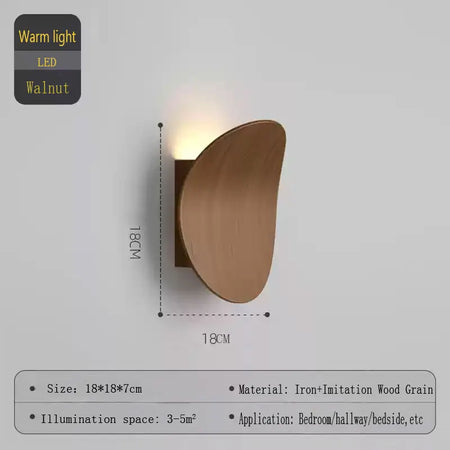 Wall Light - Modern Wood Wall Lamp For Bedroom Living Room Indoor LED Round Light Fixtures SW-36210123 - SWEET-LIGHTS