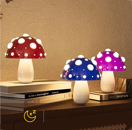 Table Lamp - Fly Amanita Mushroom Lamp with Dual Color LED G9 Bulb USB Rechargeable Desk Light SW-36210458 - SWEET-LIGHTS