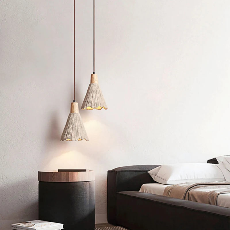 Pendant Light - Japanese Wabi Sabi Micro Cement LED Lamp SW-36210458 - SWEET-LIGHTS