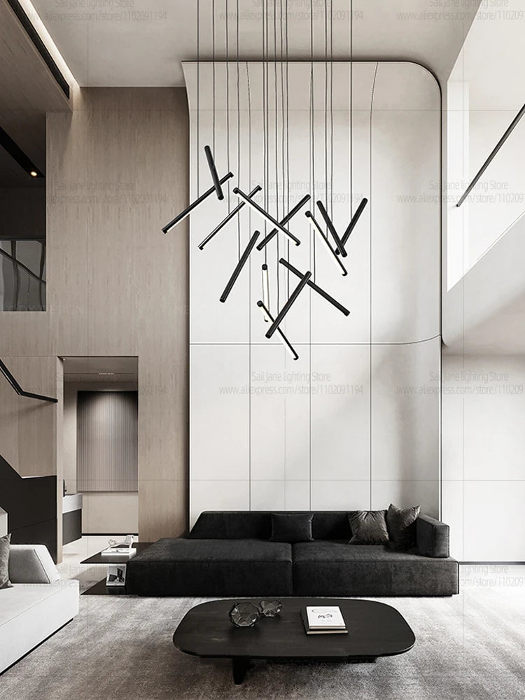 Pendant Light - Minimalist Living Room Long Strip Chandelier SW-36210345 - SWEET-LIGHTS