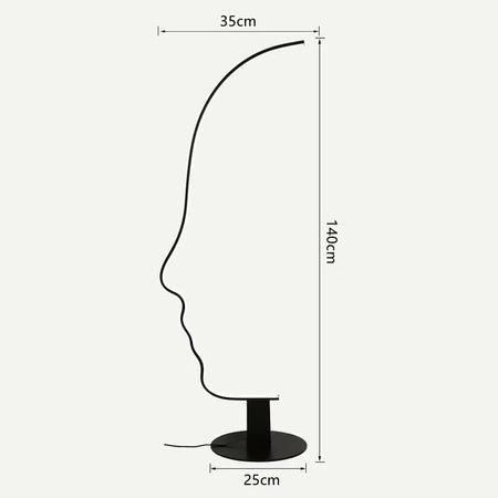 Floor Lamp - New Modern Human Face LED Decor Light SW-36210345 - SWEET-LIGHTS