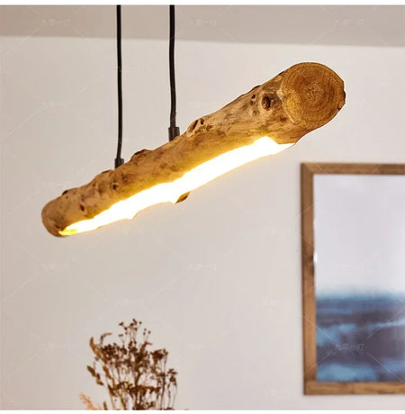 Pendant Light - Morden Style LED Minimalist Wooden Lamp Cord Adjustable SW-36210354 - SWEET-LIGHTS