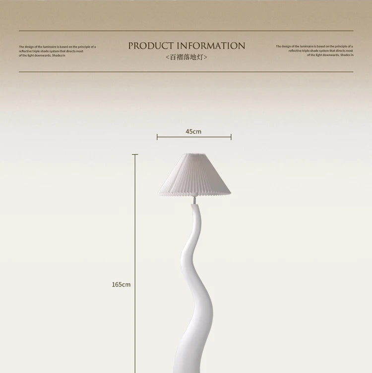 Floor Lamp - Designer Cream Resin LED E27 Vertical Light for Living Room SW-36210345 - SWEET-LIGHTS