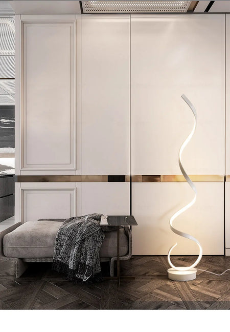 Floor Lamp - Modern LED Strip Minimalist Black White Light SW-36210457 - SWEET-LIGHTS