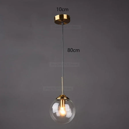 Pendant Light - Nordic Gray Glass Ball Island Pendant Lamp SW-36210678 - SWEET-LIGHTS