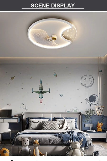 Children Lighting - Luminaire Modern Astronaut Led Ceiling Lamp for Kids Bedroom Surface Mounted SW-36210345 - SWEET-LIGHTS