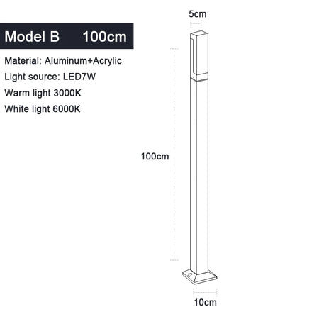 Outdoor Light - Waterproof IP65 LED Lawn Light 30-100CM SW-36210457 - SWEET-LIGHTS