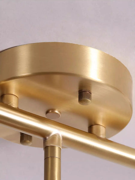 Spotlight - Walnut Wood Brass Spotlight Ceiling Light Fixture for Living Room, Dining Room, Kitchen Island, Corridor, Bedroom SW-36210436 - SWEET-LIGHTS