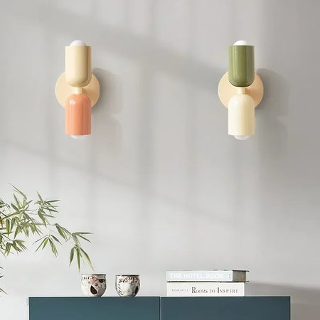Wall Light - Nordic LED Wall Lamps Modern Minimalist Cream Double Head Lights For Living Room Bedroom Study Fixture SW-36210468 - SWEET-LIGHTS