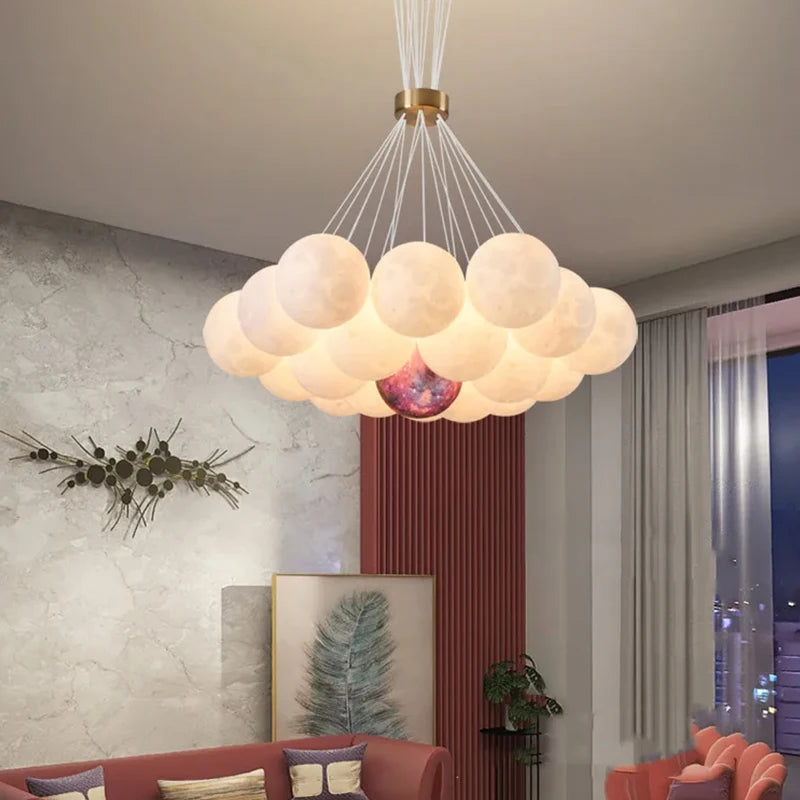 Children Lighting - Creative Moon Ceiling Chandelier Indoor Lamp SW-36210345 - SWEET-LIGHTS