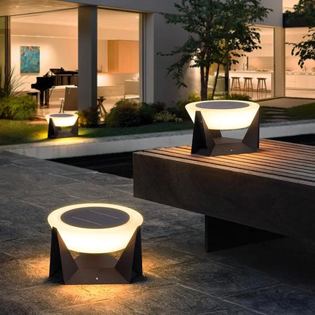 Outdoor Light - LED Remotely Controlled Solar Column Lamp Dimmable Waterproof SW-36210425 - SWEET-LIGHTS