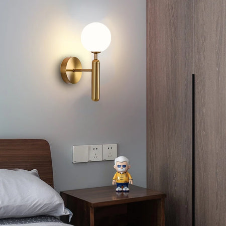 Wall Light - Interior LED Wall Lamps Wall Lighting Fixtures for Bedroom Living Room Indoor Frosted Glass Ball Sconce SW-36210458 - SWEET-LIGHTS