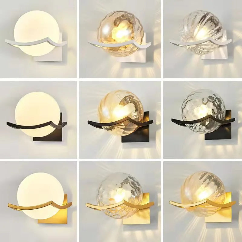 Wall Light - Modern Led Gold Glass Ball Lamp for Indoor Lighting SW-36210347 - SWEET-LIGHTS