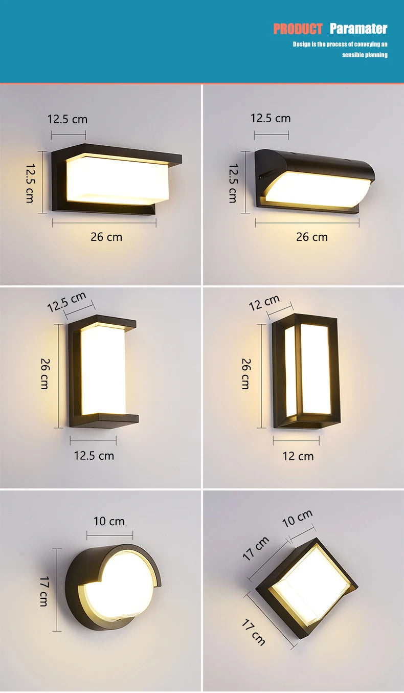 Outdoor Light - LED Motion Sensor Waterproof Wall Lamp SW-36210927 - SWEET-LIGHTS