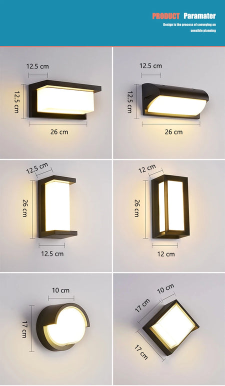Outdoor Light - LED Motion Sensor Waterproof Wall Lamp SW-36210927 - SWEET-LIGHTS
