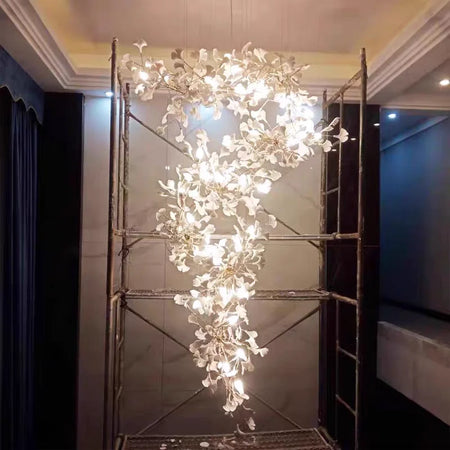 Chandelier - Nordic Ginkgo Leaf Hanging Light for Modern Spaces SW-36210789 - SWEET-LIGHTS