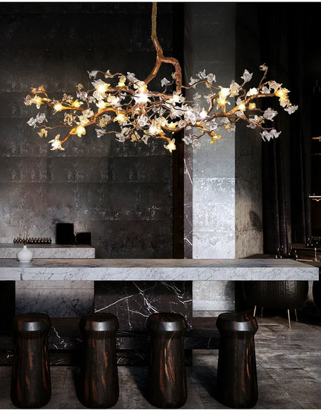 Chandelier - Style Vintage Copper Flower LED Light SW-36210458 - SWEET-LIGHTS