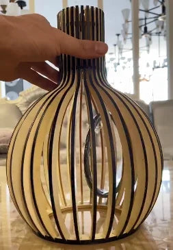 Pendant Light - Wood Bird Cage Lamp for Kitchen Island SW-36210458 - SWEET-LIGHTS
