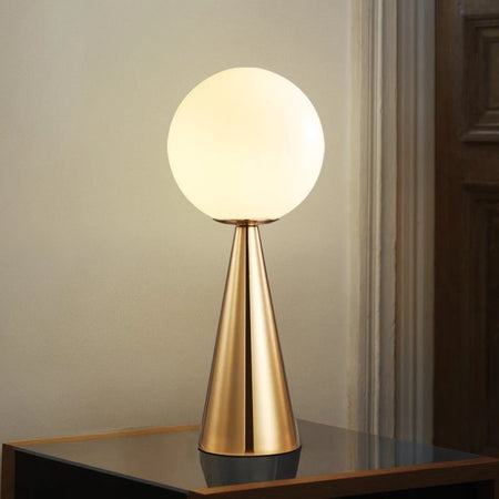 Table Lamp - Postmodern Bedside Art Cone Golden Glass SW-36210345 - SWEET-LIGHTS