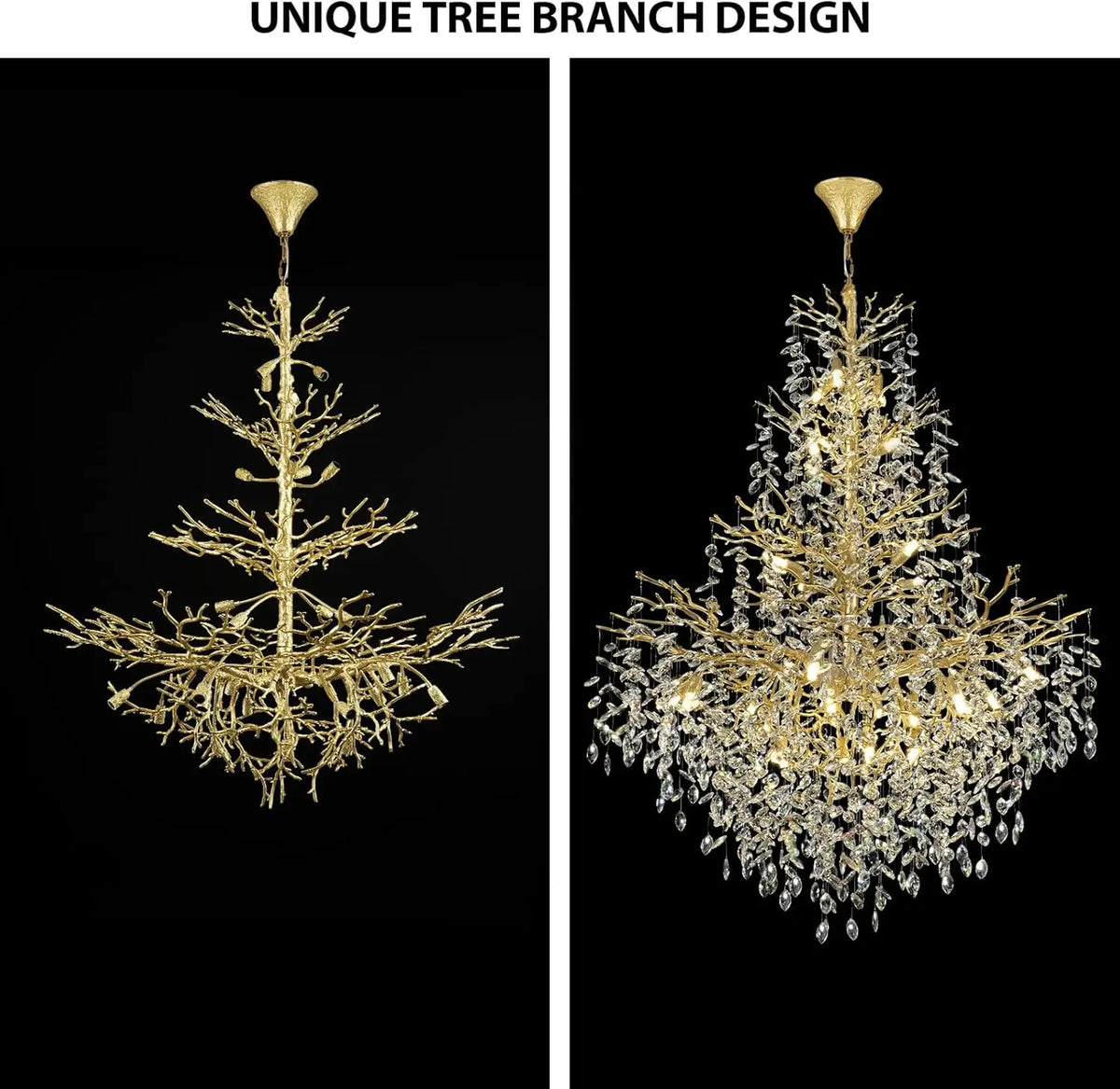 Chandelier - Luxury Modern Crystal Ceiling Lighting for High Ceilings SW-36210478 - SWEET-LIGHTS