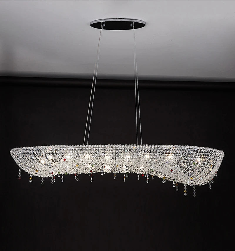 Chandelier - Modern Crystal Lighting Gold Lamp for Living Room SW-36210347 - SWEET-LIGHTS